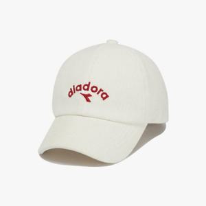 디아도라모자 AQS D4443LCP81IVS 스웨이드 볼캡 IVORY