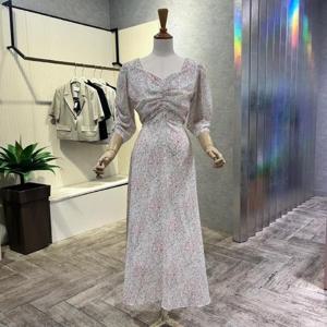 [ab.f.z]  AOY2HO421_플라워 쉬폰 롱 원피스