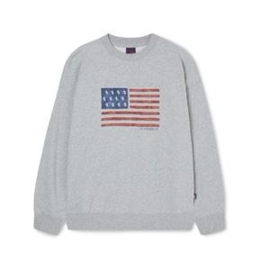 [후아유] American Flag Sweatshirt(Brushed)   WHMWF4T91U