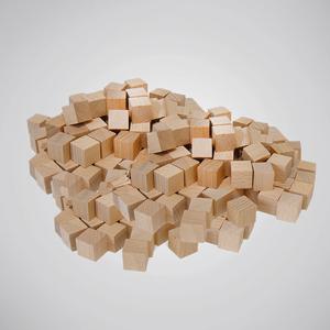 (가베가족)KS0182 2.5cm 원목 고급형 쌓기나무 100pcs(비취)