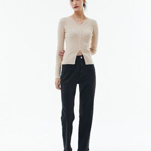 [랩]MARIOAP4DPA63 기모 스판 일자 보이핏 데님 팬츠