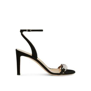 쥬세페자노티 타이스 크리스털 장식 스웨이드 샌들 85mm E200129K01