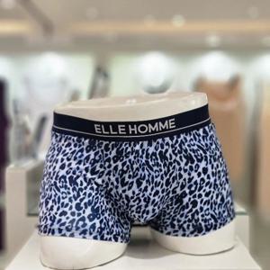 [엘르] 블루 라이트 레오파드 아웃밴드 남성 드로즈 EEMDN143BU