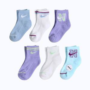 [나이키키즈(플레이키즈)][나이키키즈] 나이키걸즈쿼터양말6PK (A242SO286P)