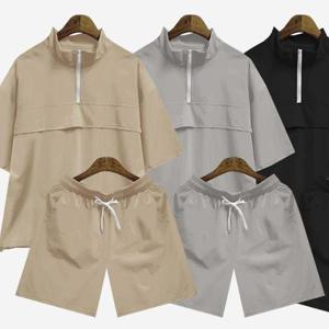 밴딩팬츠 남자 트레이닝 반팔 반바지 세트 ST230524m