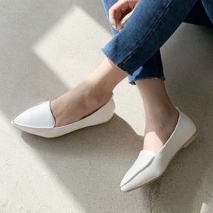 가보시힐 세미 캐주얼 로퍼 구두 스틸레토 뾰족코 플랫 슈즈