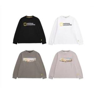 내셔널지오그래픽 N223UTS020 피너스 빅 로고 라운드넥 긴팔 티셔츠