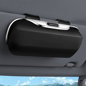 카템 차량용 안경 거치대 원터치 썬바이저 선글라스 클립 수납함