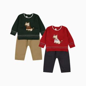 [에뜨와HB] 2025년신상품 RD GN)헤더니트상하복 2종중택1 07S723010 유아의류 유아조끼 패딩 유아선물추천