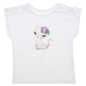 [프렌치캣(정상)]WH 어깨 프릴 TS(Q33DKT230)