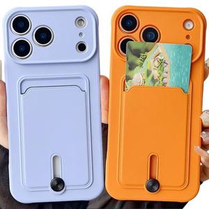 아이폰17 에어 프로 맥스 파스텔컬러 젤리 카드수납 범퍼 케이스