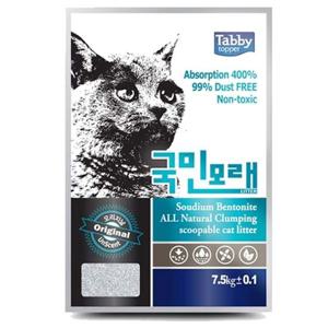 고양이화장실 고양이 국민 모래 오리지날 무향 7.5kg 냥이 화장실