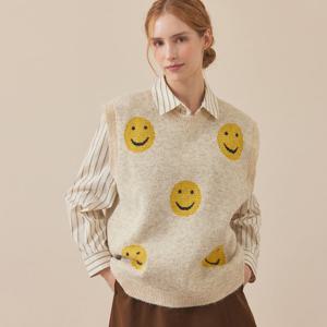 [매긴]스마일 니트 베스트_PBMF5W1VT4521