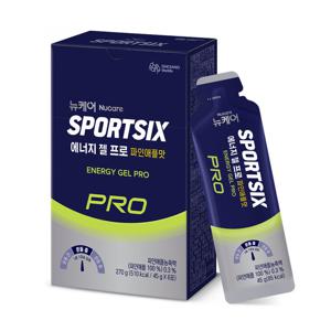 (본사직영) 뉴케어 스포식스 에너지 젤 프로 파인애플맛 (45gx6포) 1박스