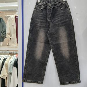 [에꼴리에][모다부평]벌룬  세미와이드 포켓 블랙진/25C1257BK_B