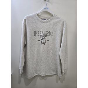 [에꼴리에]라인 캐릭터 오버핏 라운드티 25D04850