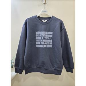 [에꼴리에]노기모 크랙 레터 맨투맨티 25D04330