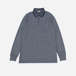 [크로커다일남성]피케 조직 투톤 자카드 카라티 CDAABTP379233_J