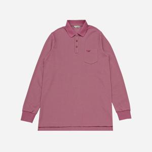 [크로커다일남성]피케 조직 솔리드 베이직 카라티 CDAABTP379173