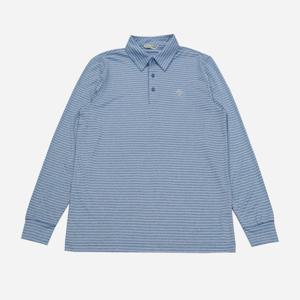 [크로커다일남성]피케조직 투톤 자카드 요꼬 카라티 CDAABTP1704