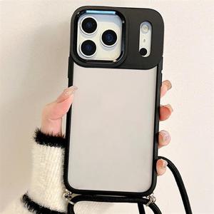 아이폰17 에어 프로 맥스 도금 렌즈보호 바디 스트랩 하드케이스