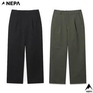네파 [택가 159.000원](7L71663) 남성 겨울 캐주얼 릴렉스 원턱 와이드 기모 본딩 팬츠