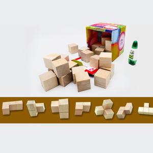 (가베가족)KS0145 가베가족 DIY원목 소마큐브 만들기