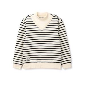 [레노마키즈]R2441T105 남아 레이어드 줄무늬맨투맨