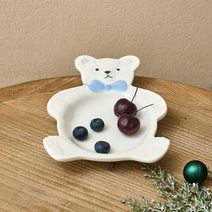 [모던하우스] 홀리베어 형태접시 L20.9 화이트