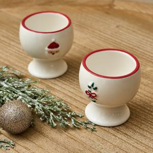 [모던하우스] 홀리베어 리본 소주잔 2P세트 산타눈사람