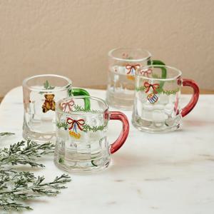 [모던하우스] 홀리베어 크리스마스 소주잔 4P 50ml