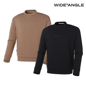 [와이드앵글] WMU22272 남성 WG 픽셀 로고 맨투맨 티셔츠