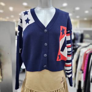 [에고이스트]V넥 별패턴자가드가디건 EP3KG362IU_DG