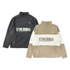 [엄브로]엄브로 플러스플리스 스탠넥 하프집업 UP421CFSN8