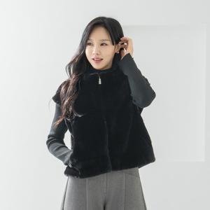 엄마옷 마담4060 클래씨마담 스테어스집업퍼조끼 중년여성 데일리 -ZVE2511013-