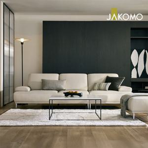 에멜 4인 천연면피 소가죽 소파+스툴