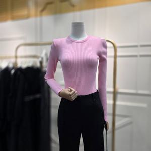 [에고이스트]어깨 트임 포인트 슬림 골지 풀오버 EQ4KL261PI_CA