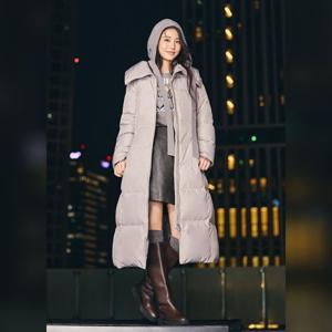 잇미샤 벨티드 구스다운 롱 패딩 ITPCWPD200