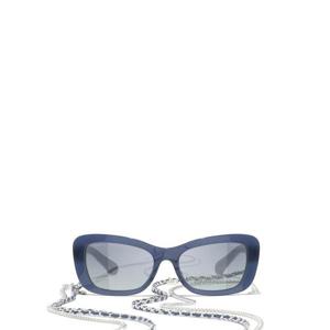 샤넬 선글라스 CH5553 18161G EXCLUSIVE MILKY BLUE