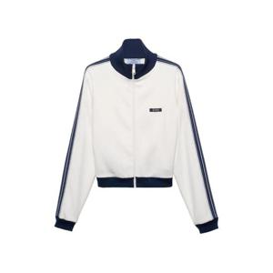 프라다 레더 엘보 패치 스트라이프 스웨트셔츠 138644SOOO18VX