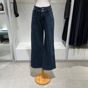 [밸리걸] 투버튼 와이드 데님 팬츠 612710