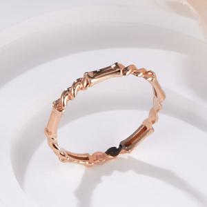 [비앤비골드] 14K 트위스트 마디 체인 올밴드 반지 SRS42278