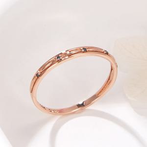 [비앤비골드] 14K 청플라워 슬릿 가드링 반지 SRS42193