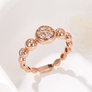 [비앤비골드] 18K 캔디 큐빅볼 그라데이션 볼볼반지 SRS42192