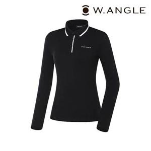 [와이드앵글]  WWW23292Z1 VA 원포인트 에센셜 기모 폴로티셔츠 L (Black)