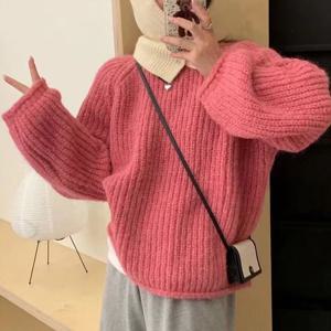 [올리비에스클로젯]래글런 오버핏 라운드 니트_O2511KN058D