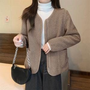 [올리비에스클로젯]라운드 포켓 뽀글이 집업 자켓_O2511JK027D