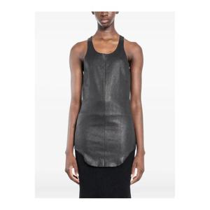 25 FW 릭오웬스 포터빌 레더 탱크 탑 RP02D3121LSV TP444758678