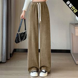 [올리비에스클로젯] 코듀로이 융 기모안감 와이드 팬츠_O2511PT105D