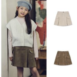 [탑텐키즈]MKE4RS2012 여아 코듀로이 카고 스커트